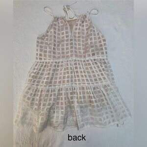 HD in PARIS by ANTHROPOLOGIE white dress with haltered tie neckline Size S